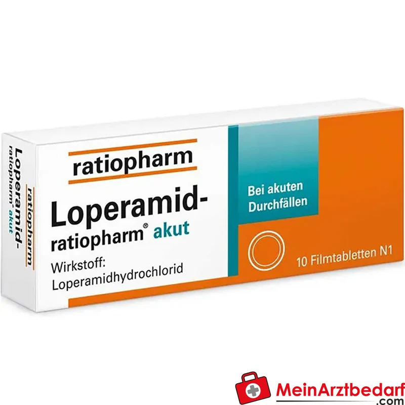 Ratiopharm Loperamid akut 2 mg Tabletten Packung