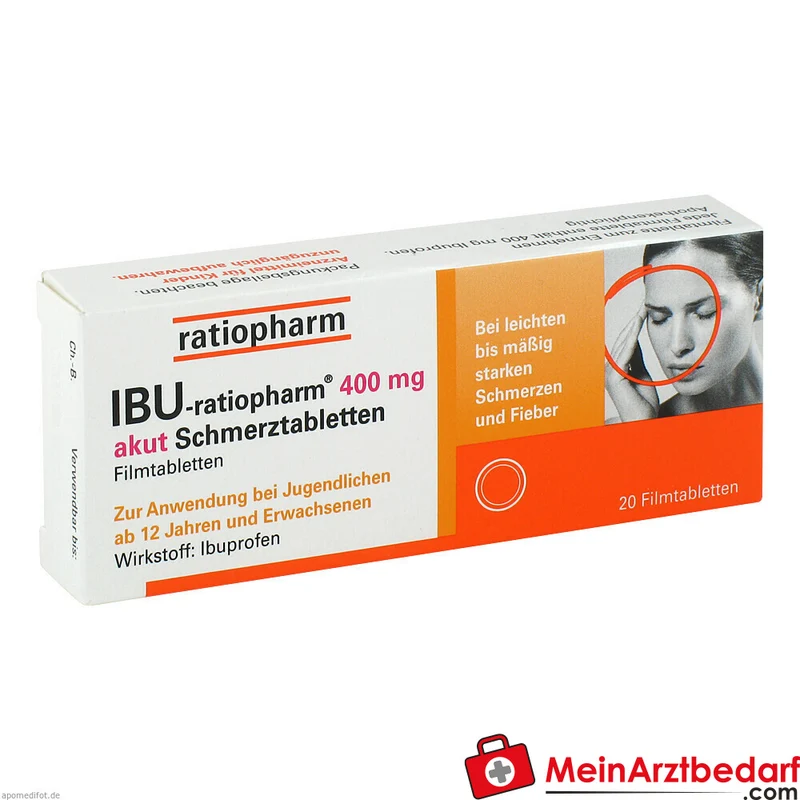 IBU-ratiopharm Ibuprofen 400 mg Schmerztabletten