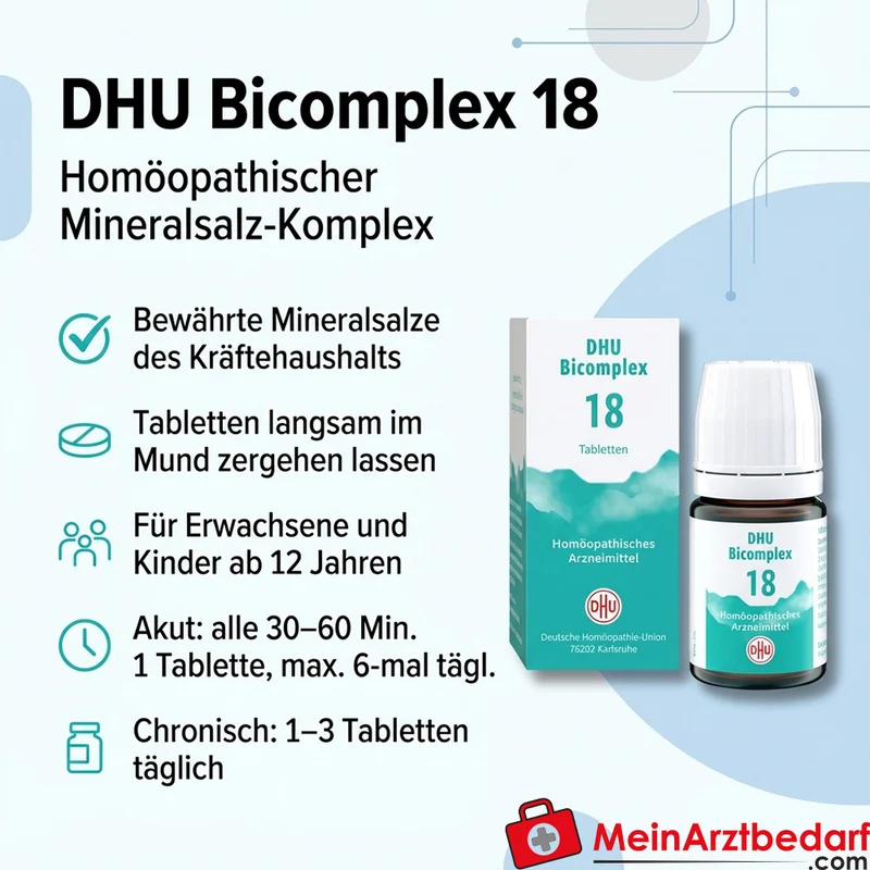 DHU Bicomplex 18 homöopathische Tabletten 150 Stück
