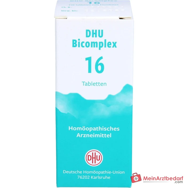 DHU Bicomplex 16 Natrium phosphoricum D6, Natrium sulfuricum D6, Magnesium phosphoricum D6 Tabletten 150 Stück