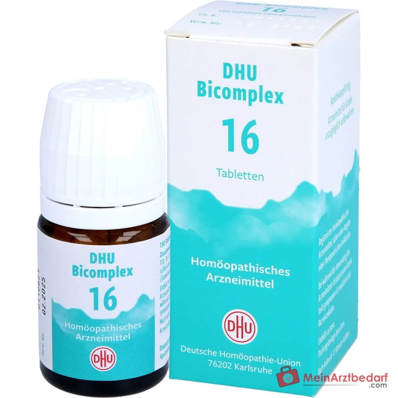 DHU Bicomplex 16 Natrium phosphoricum D6, Natrium sulfuricum D6, Magnesium phosphoricum D6 Tabletten 150 Stück