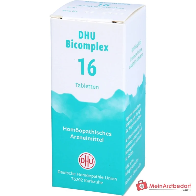 DHU Bicomplex 16 Natrium phosphoricum D6, Natrium sulfuricum D6, Magnesium phosphoricum D6 Tabletten 150 Stück