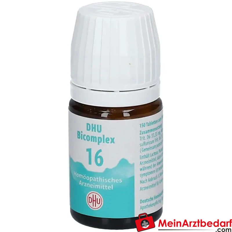DHU Bicomplex 16 Natrium phosphoricum D6, Natrium sulfuricum D6, Magnesium phosphoricum D6 Tabletten 150 Stück