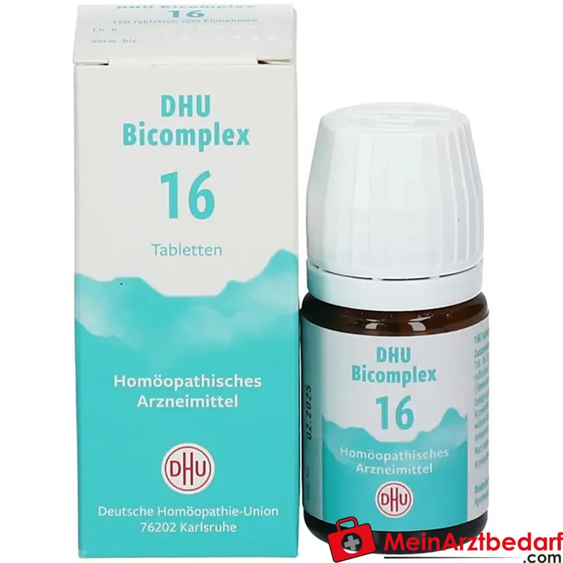 DHU Bicomplex 16 Natrium phosphoricum D6, Natrium sulfuricum D6, Magnesium phosphoricum D6 Tabletten 150 Stück