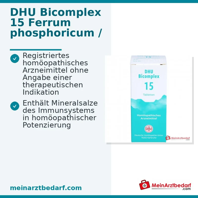 DHU Bicomplex 15 homöopathisches Arzneimittel Tabletten 150 Stück