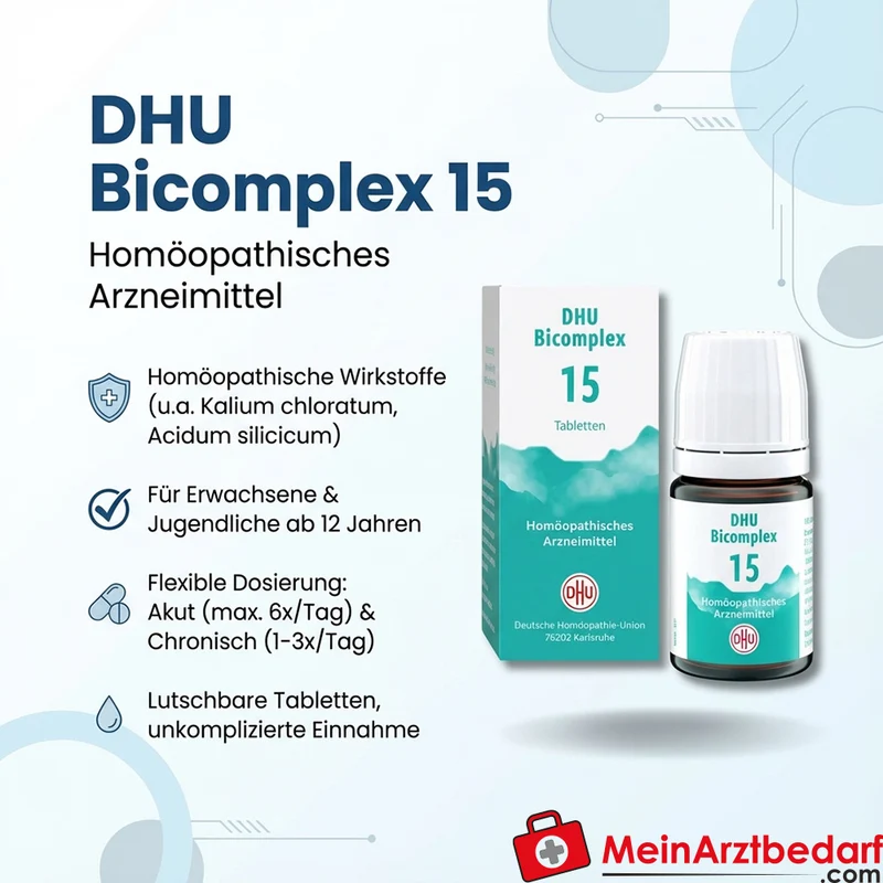 DHU Bicomplex 15 homöopathisches Arzneimittel Tabletten 150 Stück