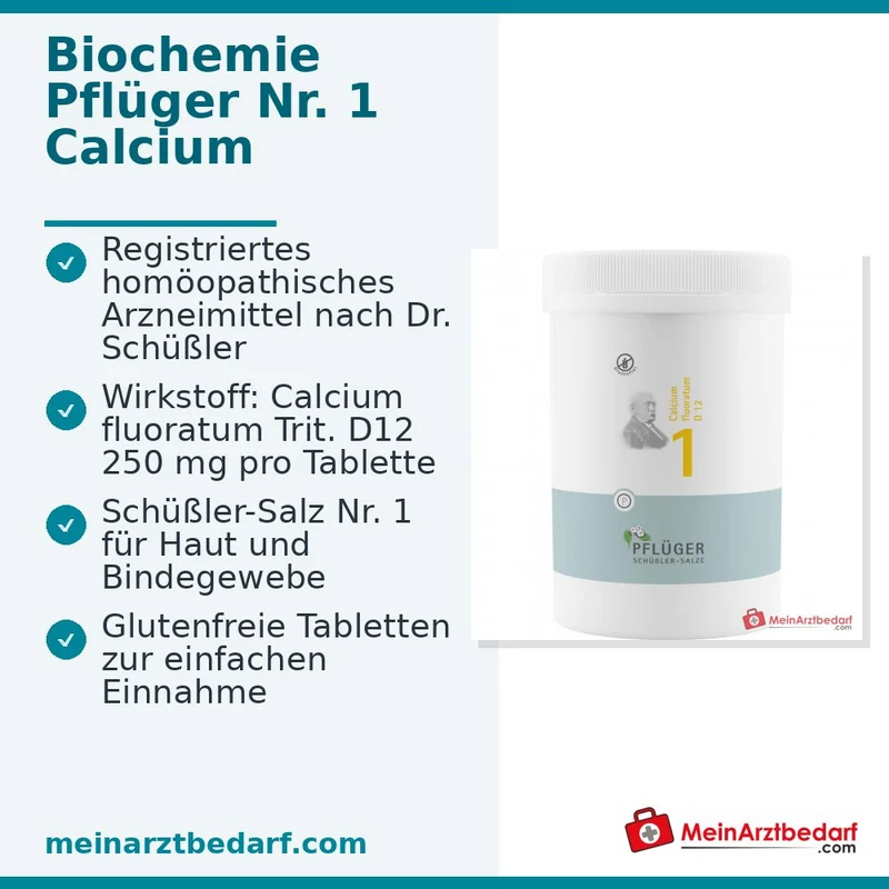 Biochemie Pflüger® Nr. 1 Calcium fluoratum D12 250 mg Tabletten 4000 Stück