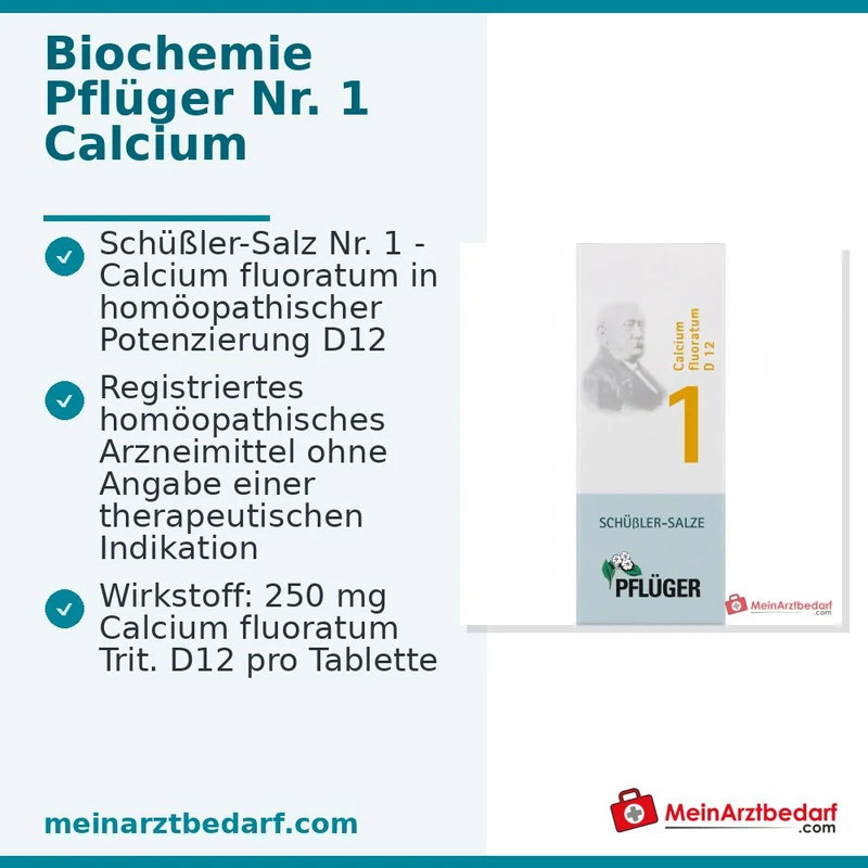 Biochemie Pflüger® Nr. 1 Calcium fluoratum D12 250 mg Tabletten 4000 Stück