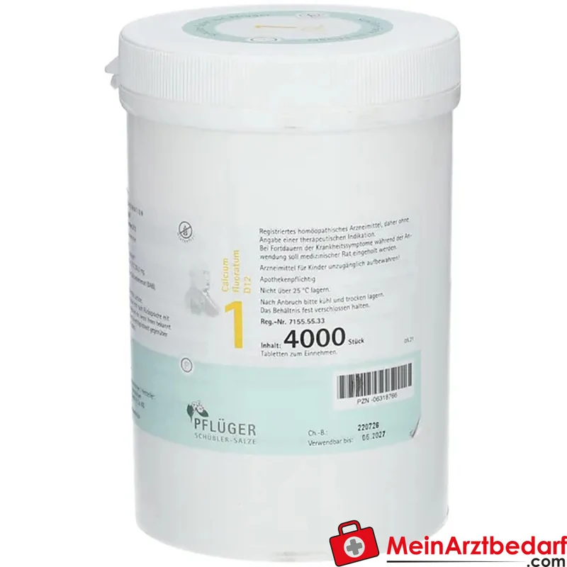 Biochemie Pflüger® Nr. 1 Calcium fluoratum D12 250 mg Tabletten 4000 Stück