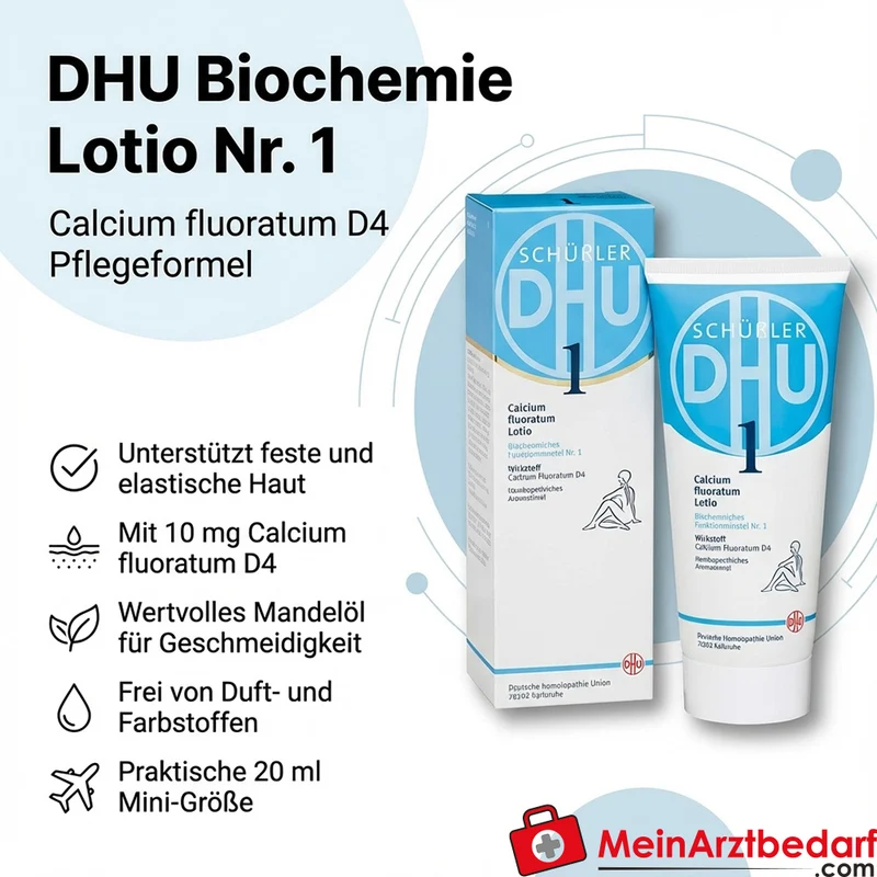 DHU Biochemie Lotio Nr. 1 Calcium fluoratum D4 Lotion 20 ml