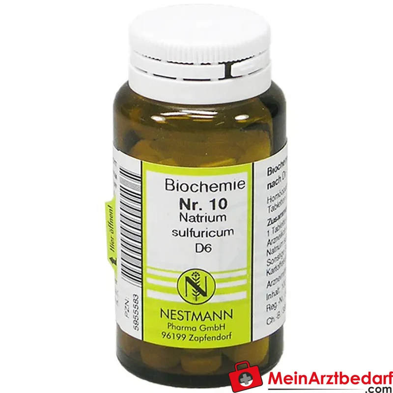 Nestmann Biochemisches Funktionsmittel Nr. 10 Natrium sulfuricum D6 nach Dr. Schüßler Tabletten, 100 St.