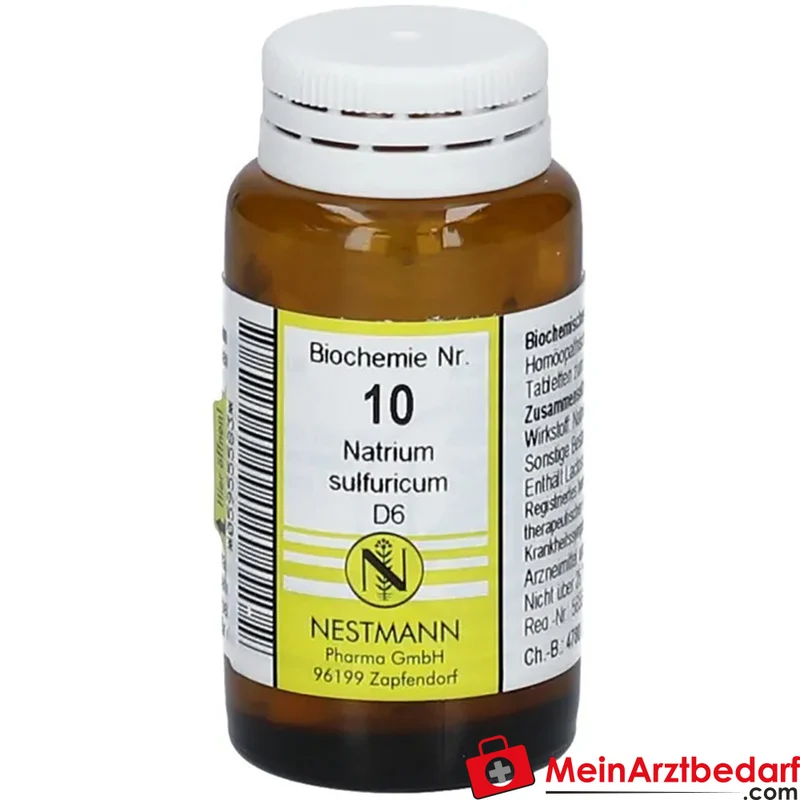 Nestmann Biochemisches Funktionsmittel Nr. 10 Natrium sulfuricum D6 nach Dr. Schüßler Tabletten, 100 St.