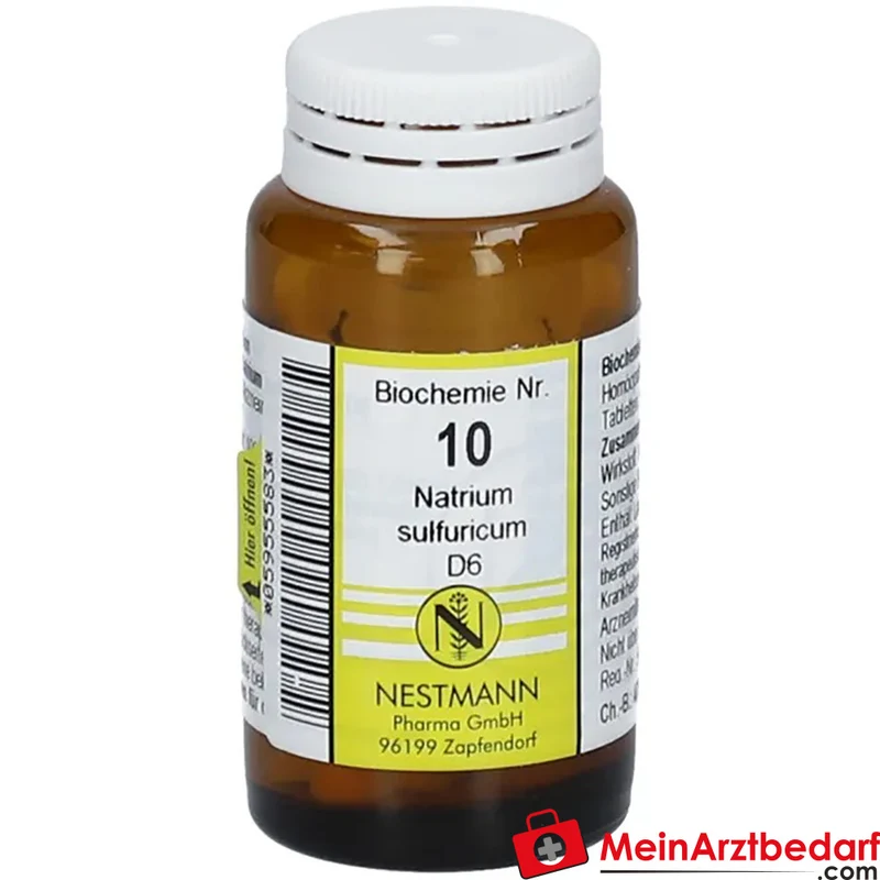 Nestmann Biochemisches Funktionsmittel Nr. 10 Natrium sulfuricum D6 nach Dr. Schüßler Tabletten, 100 St.