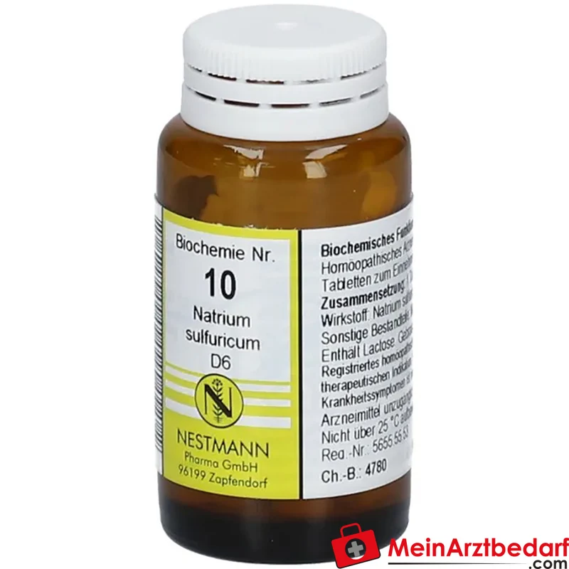 Nestmann Biochemisches Funktionsmittel Nr. 10 Natrium sulfuricum D6 nach Dr. Schüßler Tabletten, 100 St.