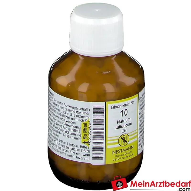 Nestmann Biochemisches Funktionsmittel Nr. 10 Natrium sulfuricum D6 nach Dr. Schüßler Tabletten, 100 St.
