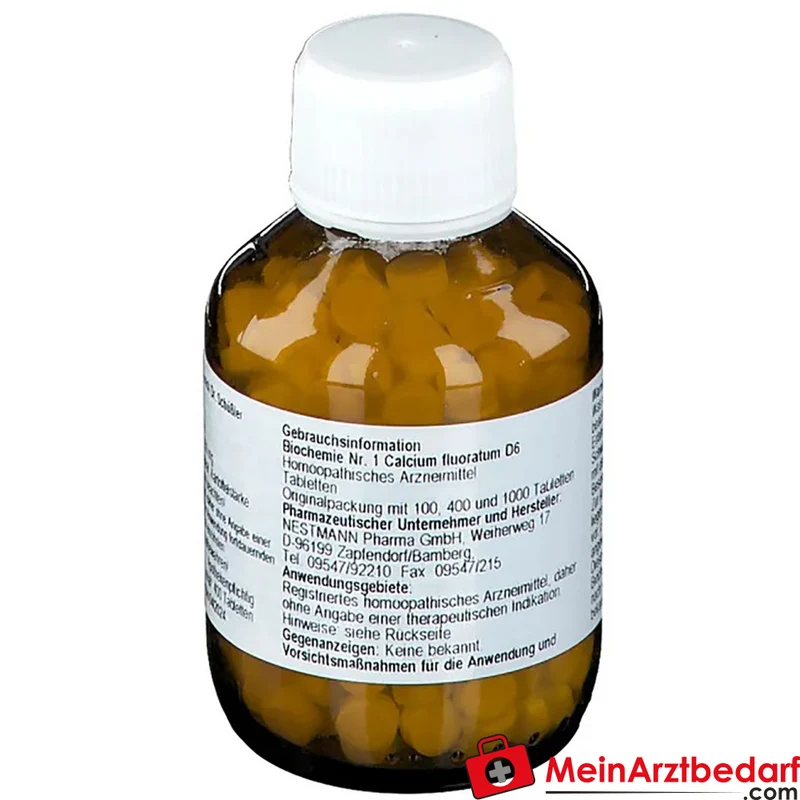 Nestmann Biochemisches Funktionsmittel Nr. 1 Calcium fluoratum D6 Tabletten, 100 St.