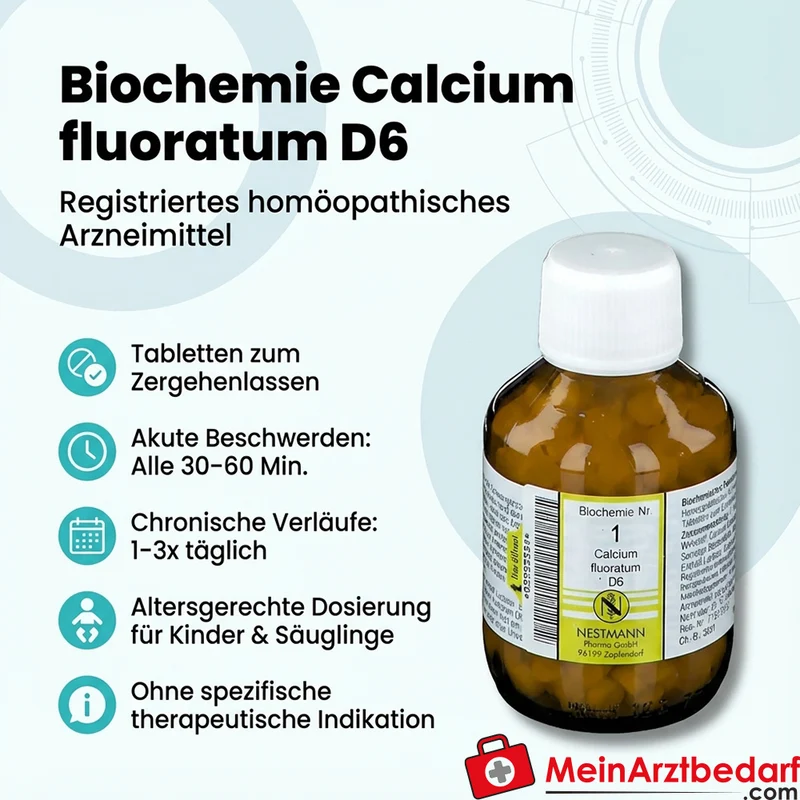 Nestmann Biochemisches Funktionsmittel Nr. 1 Calcium fluoratum D6 Tabletten, 100 St.