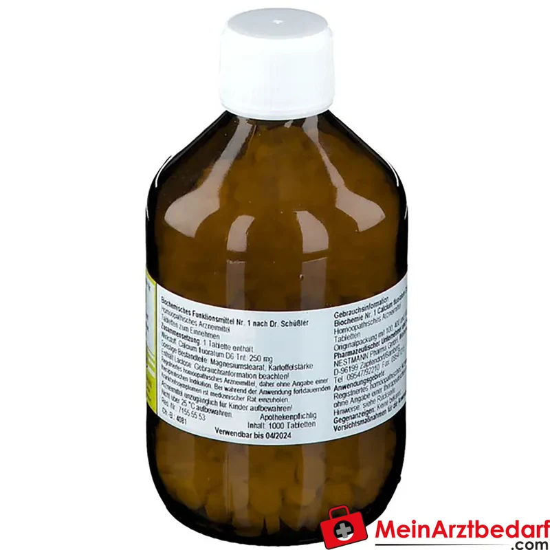 Nestmann Biochemisches Funktionsmittel Nr. 1 Calcium fluoratum D6 Tabletten, 100 St.