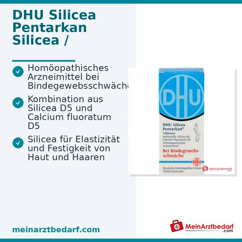 DHU Silicea Pentarkan Silicea / Calcium fluoratum Tabletten, 80 St.