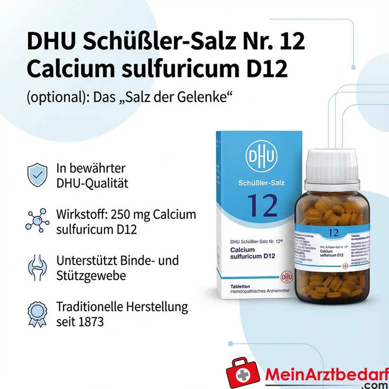 DHU Biochemie 12 Calcium sulfuricum D12 250 mg Tabletten