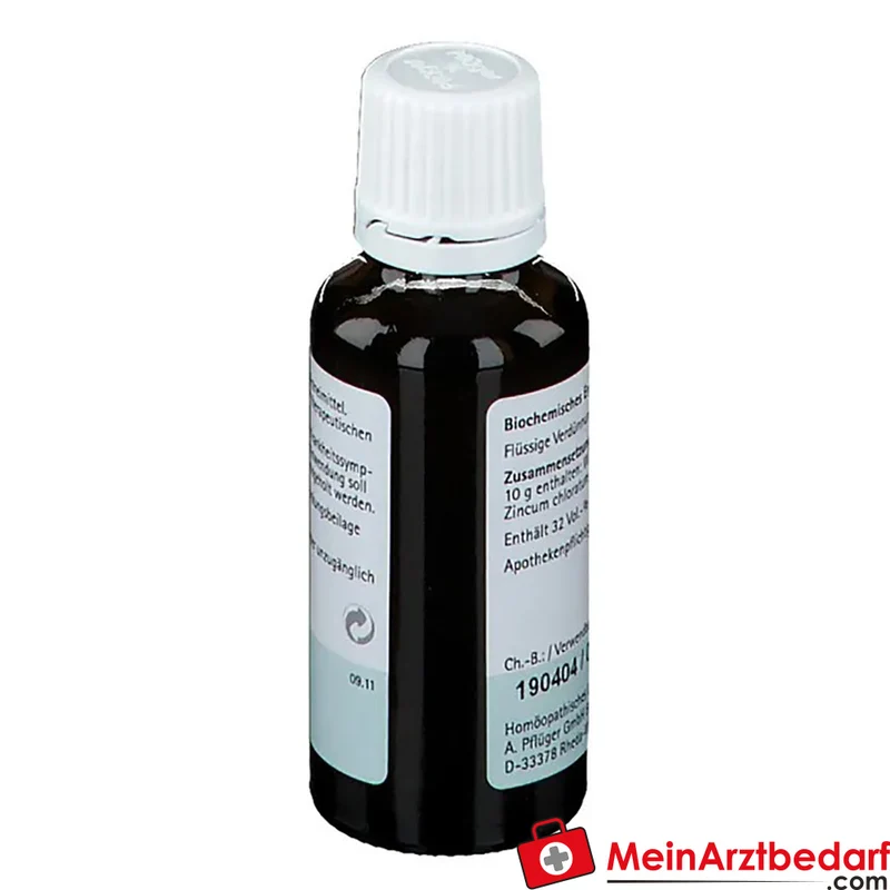 Biochemie Pflüger Nr. 21 Zincum chloratum D6 Tropfen, 30 ml