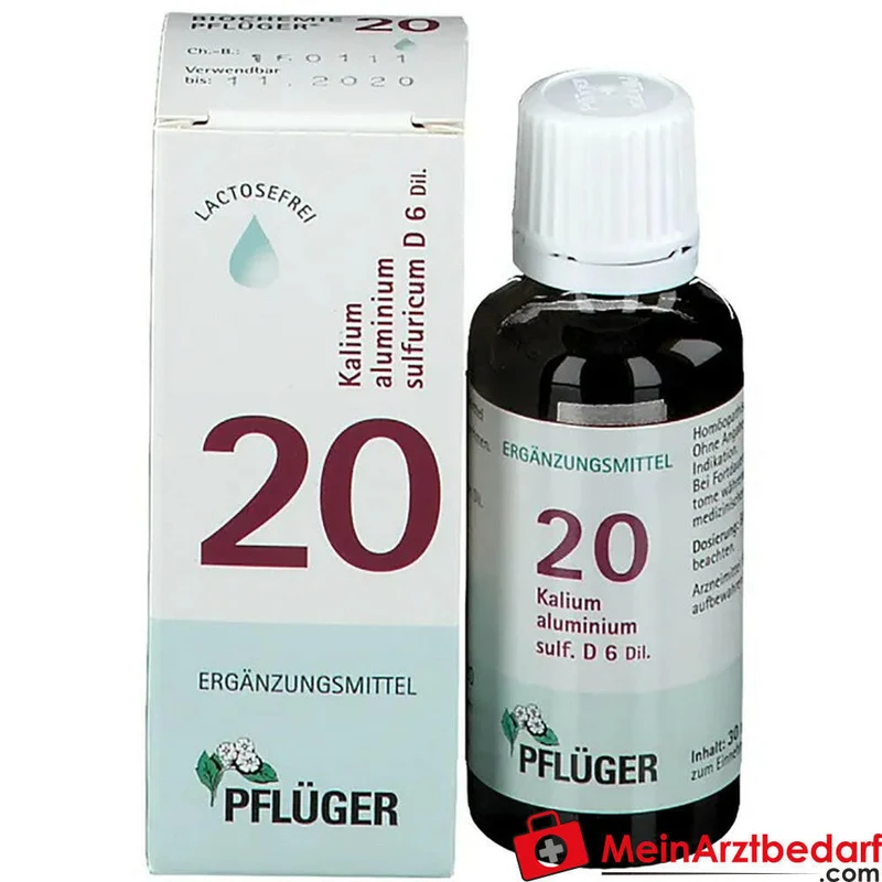 Biochemie Pflüger Nr.20 Kalium aluminium sulfuricum D6 Tropfen