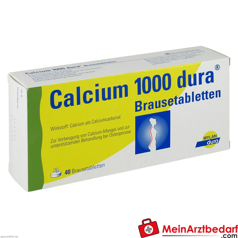Calcium-dura® Calcium 1000 mg Brausetabletten