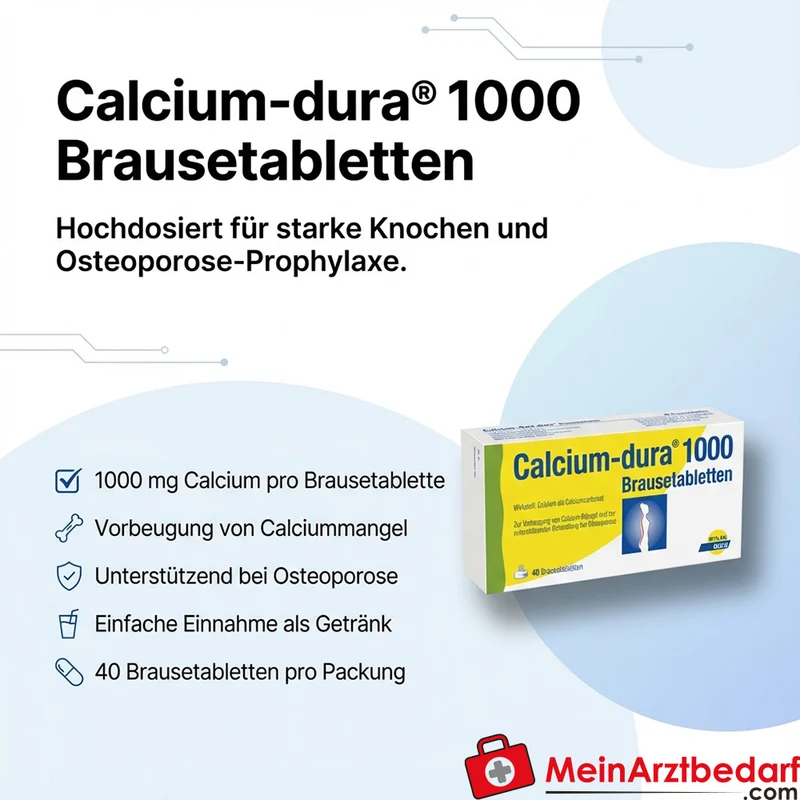 Calcium-dura® Calcium 1000 mg Brausetabletten