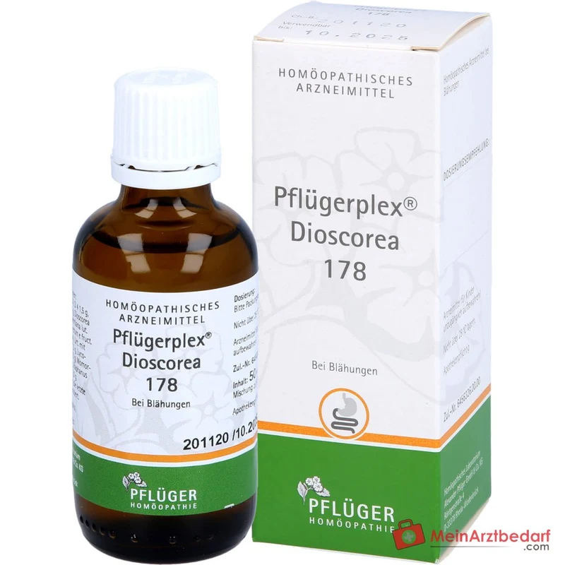 Pflügerplex Dioscorea 178 mit Carbo vegetabilis und Lycopodium Globuli