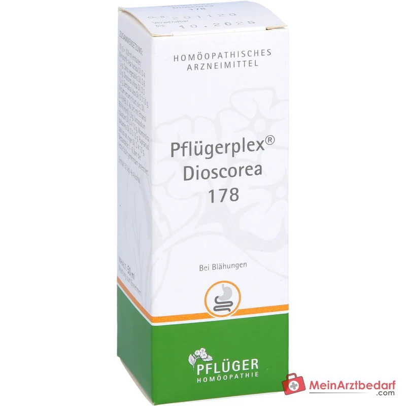 Pflügerplex Dioscorea 178 mit Carbo vegetabilis und Lycopodium Globuli