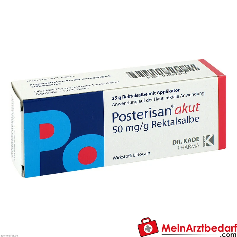Posterisan akut 50 mg/g Rektalsalbe Tube 20 g