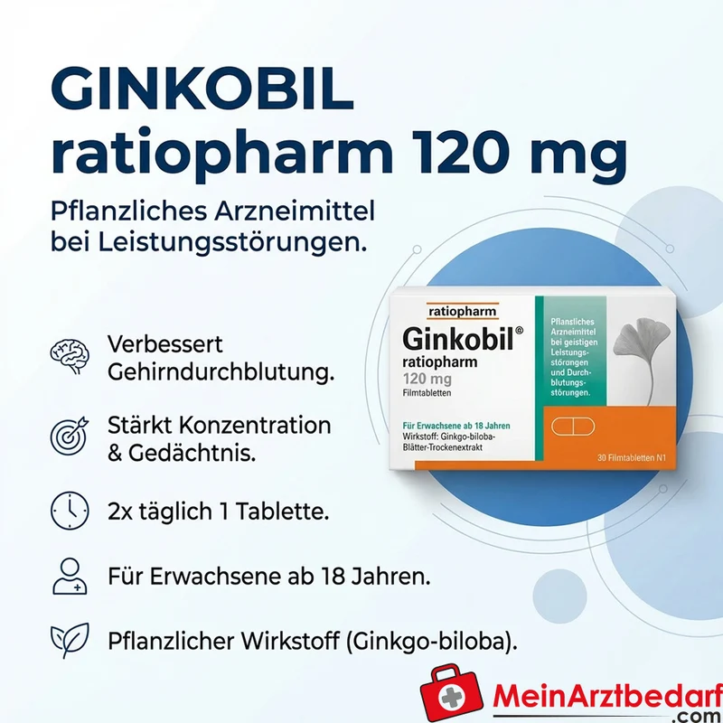 GINKOBIL ratiopharm 120 mg Tabletten