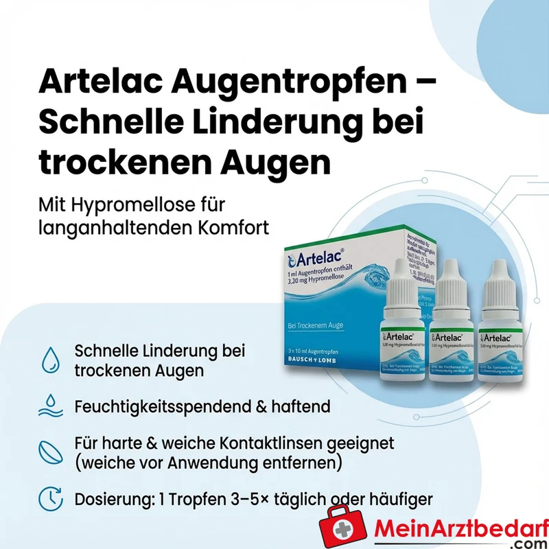 Artelac Augentropfen Hypromellose Tropfen 1 Flasche