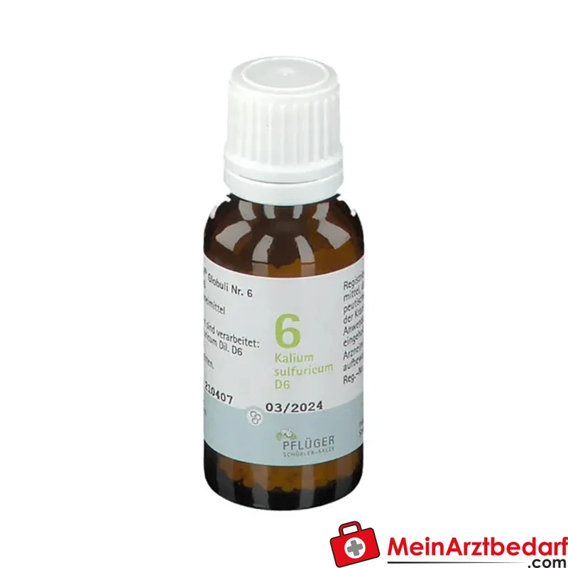BIOCHEMIE PFLÜGER® Nr. 6 Kalium sulfuricum D6 Globuli