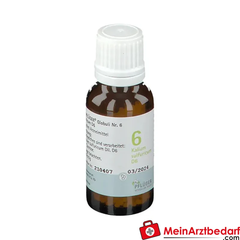 BIOCHEMIE PFLÜGER® Nr. 6 Kalium sulfuricum D6 Globuli