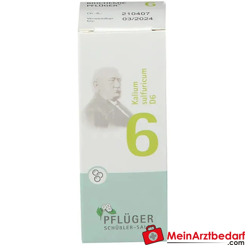 BIOCHEMIE PFLÜGER® Nr. 6 Kalium sulfuricum D6 Globuli