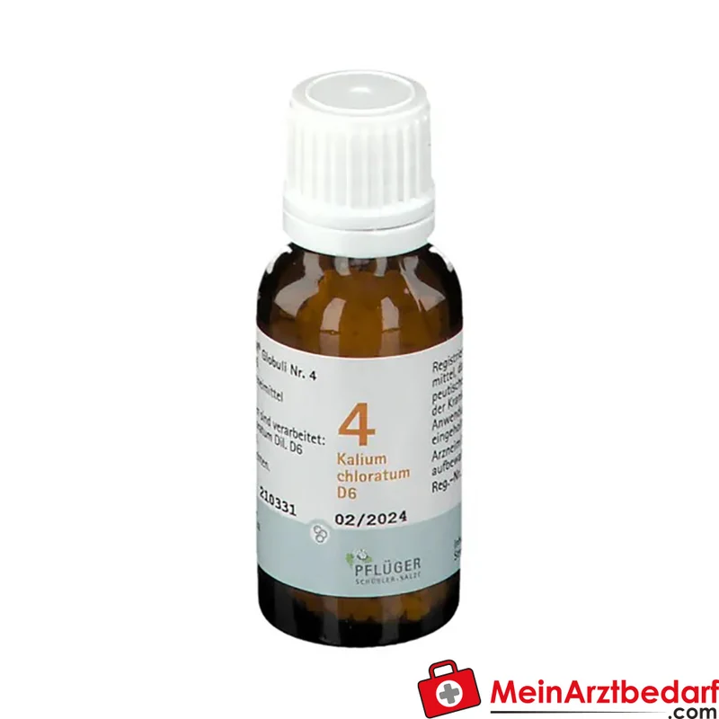 PFLÜGER Nr.4 Kalium chloratum D6 Globuli 4 g