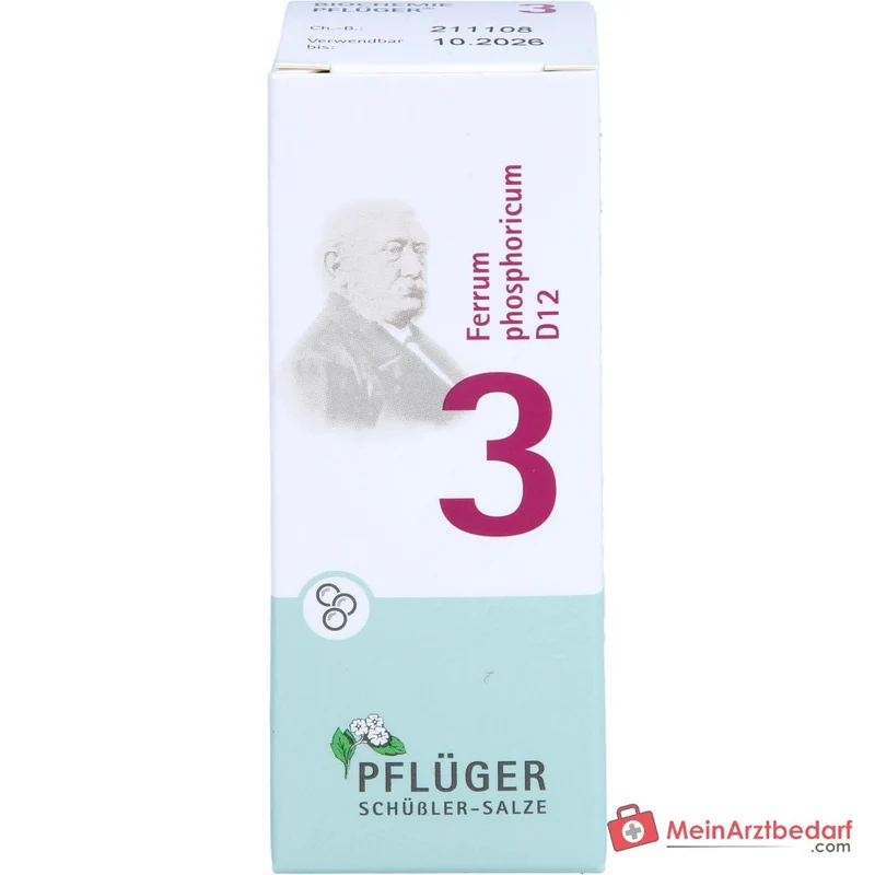 Biochemie Pflüger Globuli Nr. 3 Ferrum phosphoricum D12 Streukügelchen, 15 g