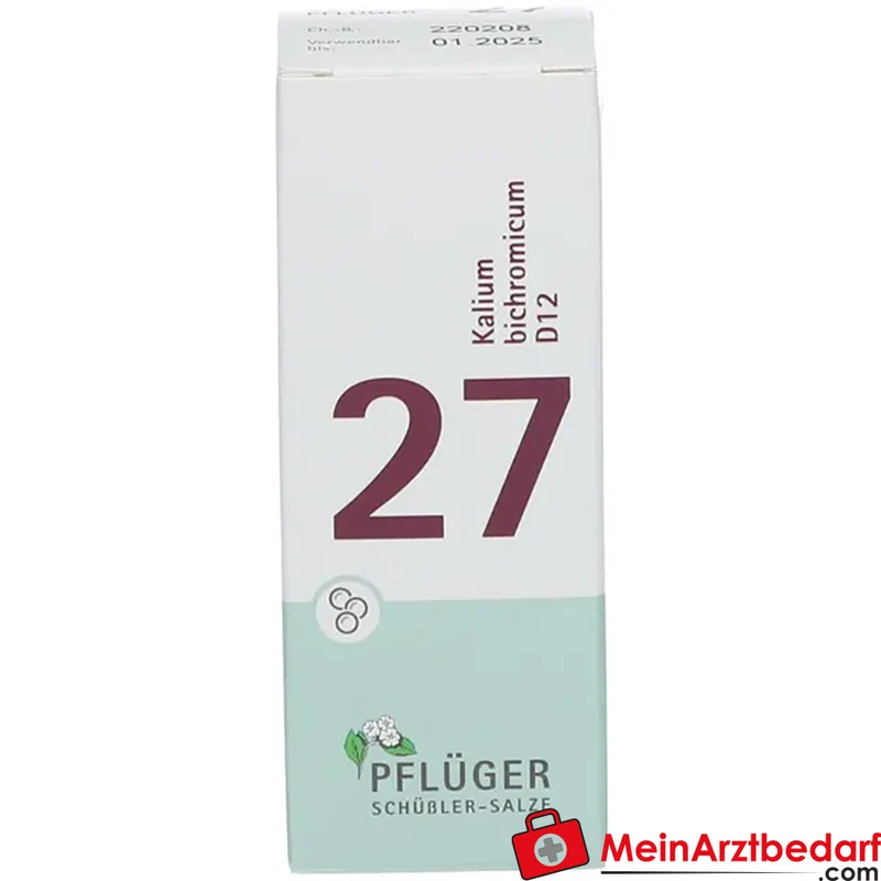 Biochemie Pflüger Globuli Nr. 27 Kalium bichromicum D12 Streukügelchen, 15 g