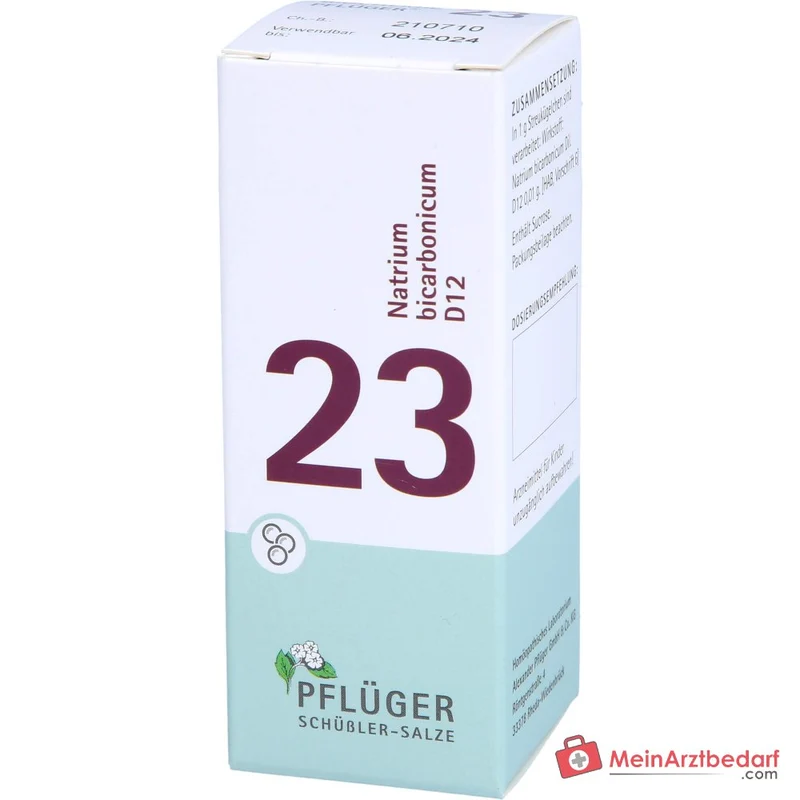Pflüger Biochemie Globuli Nr. 23 Natrium bicarbonicum D12 Globuli, 15 g