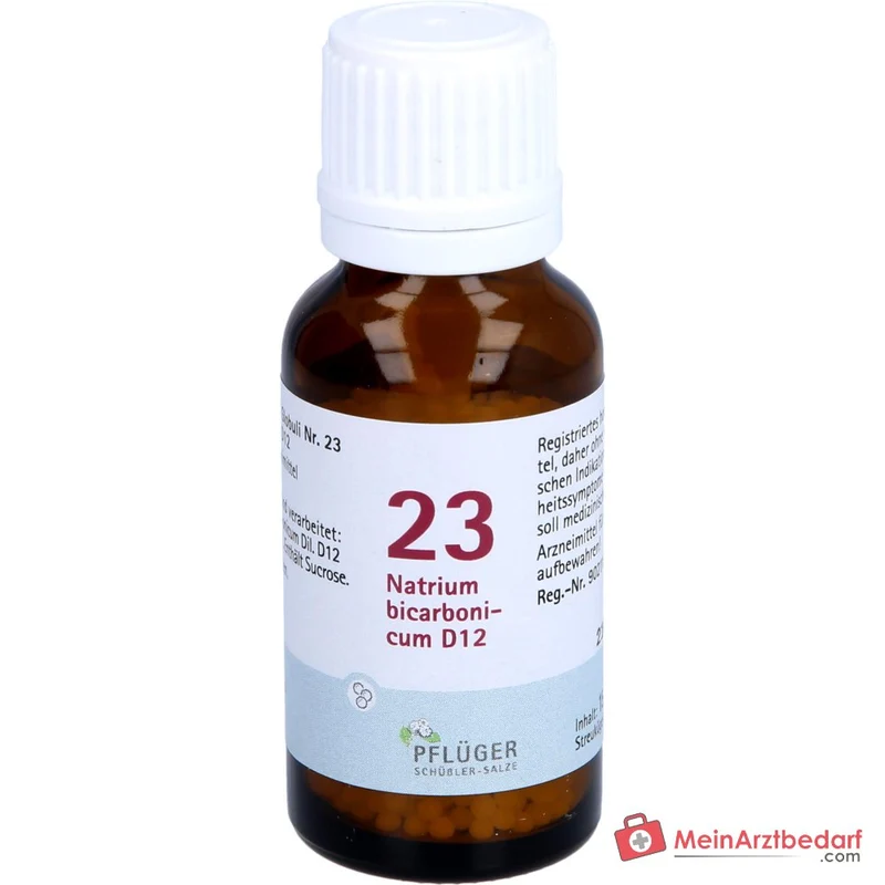 Pflüger Biochemie Globuli Nr. 23 Natrium bicarbonicum D12 Globuli, 15 g