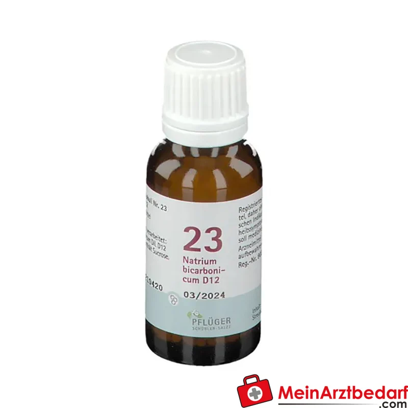 Pflüger Biochemie Globuli Nr. 23 Natrium bicarbonicum D12 Globuli, 15 g