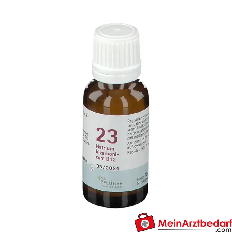 Pflüger Biochemie Globuli Nr. 23 Natrium bicarbonicum D12 Globuli, 15 g