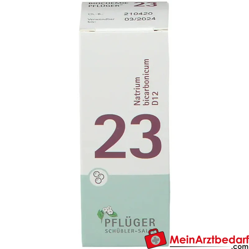 Pflüger Biochemie Globuli Nr. 23 Natrium bicarbonicum D12 Globuli, 15 g