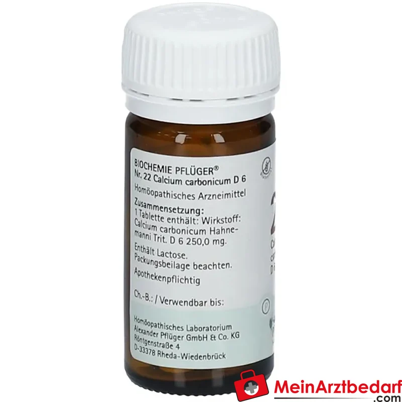 Biochemie Pflüger® Nr. 22 Calcium carbonicum D6 250 mg Tabletten