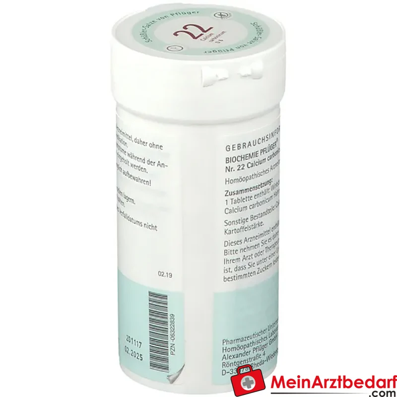 Biochemie Pflüger® Nr. 22 Calcium carbonicum D6 250 mg Tabletten