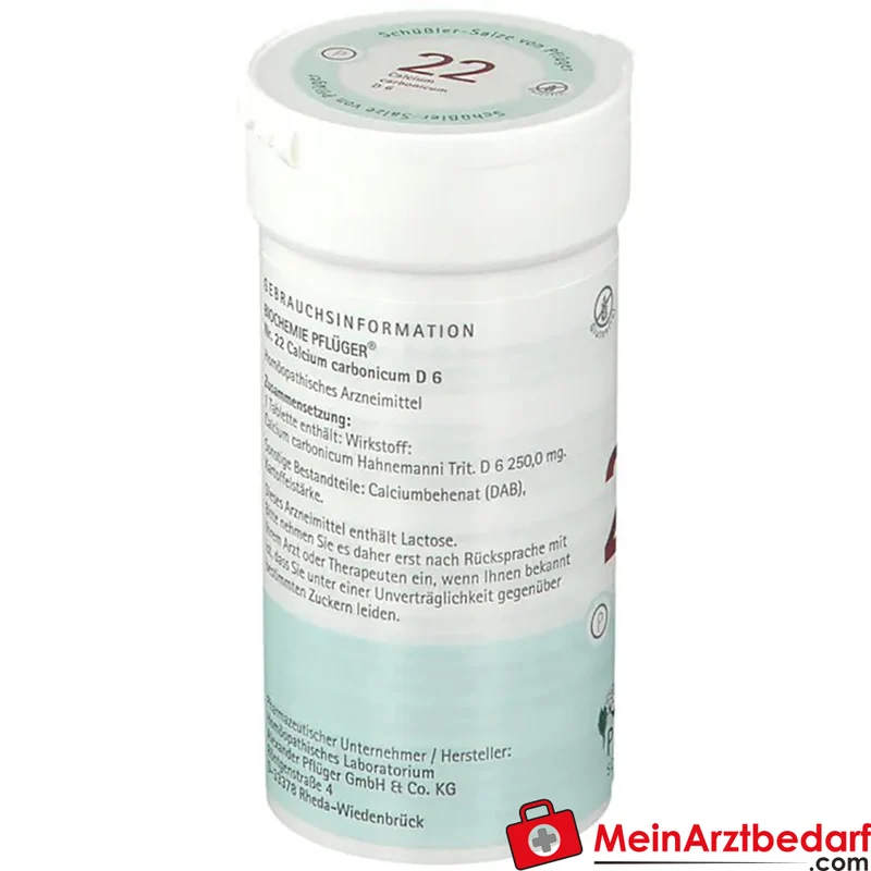 Biochemie Pflüger® Nr. 22 Calcium carbonicum D6 250 mg Tabletten