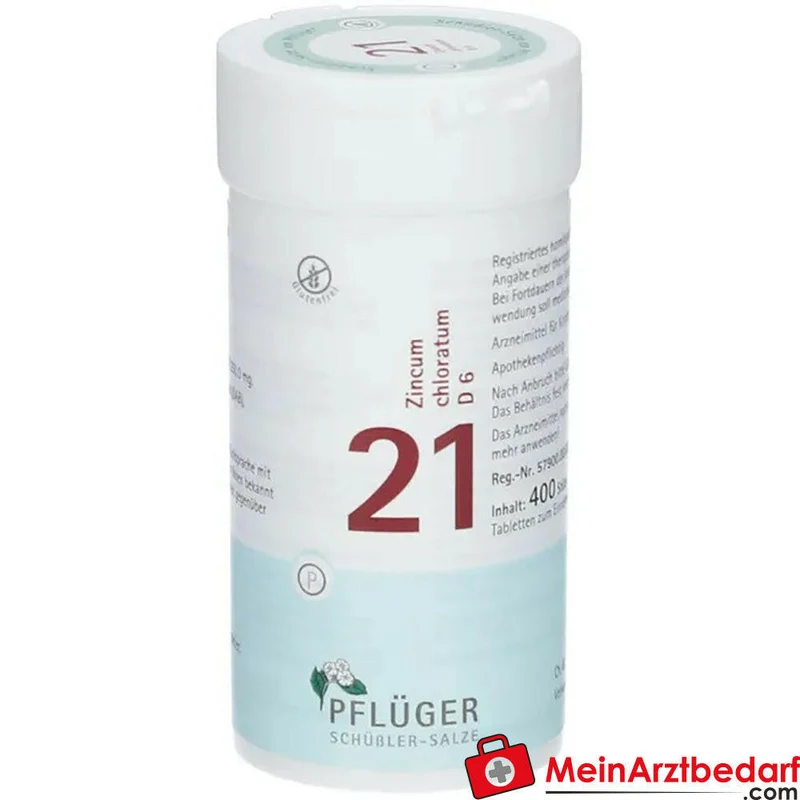 Biochemie Pflüger Nr. 21 Zincum chloratum D6 Tabletten, 400 St.