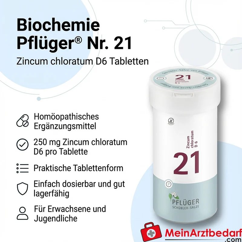 Biochemie Pflüger Nr. 21 Zincum chloratum D6 Tabletten, 400 St.