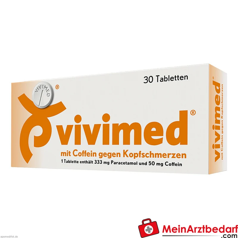 Vivimed Paracetamol und Coffein Tabletten 20 Stück